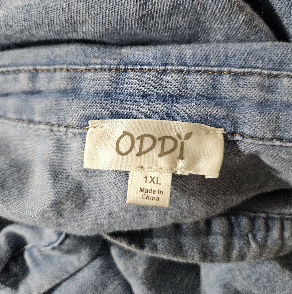 ODDY Light Blue Denim Dress - Picture 4 of 4